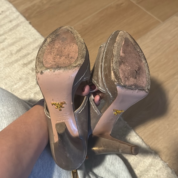 Prada leather platform stilettos - Picture 5 of 6